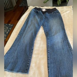 Oh Baby flare leg maternity jeans. Like New! Size Small